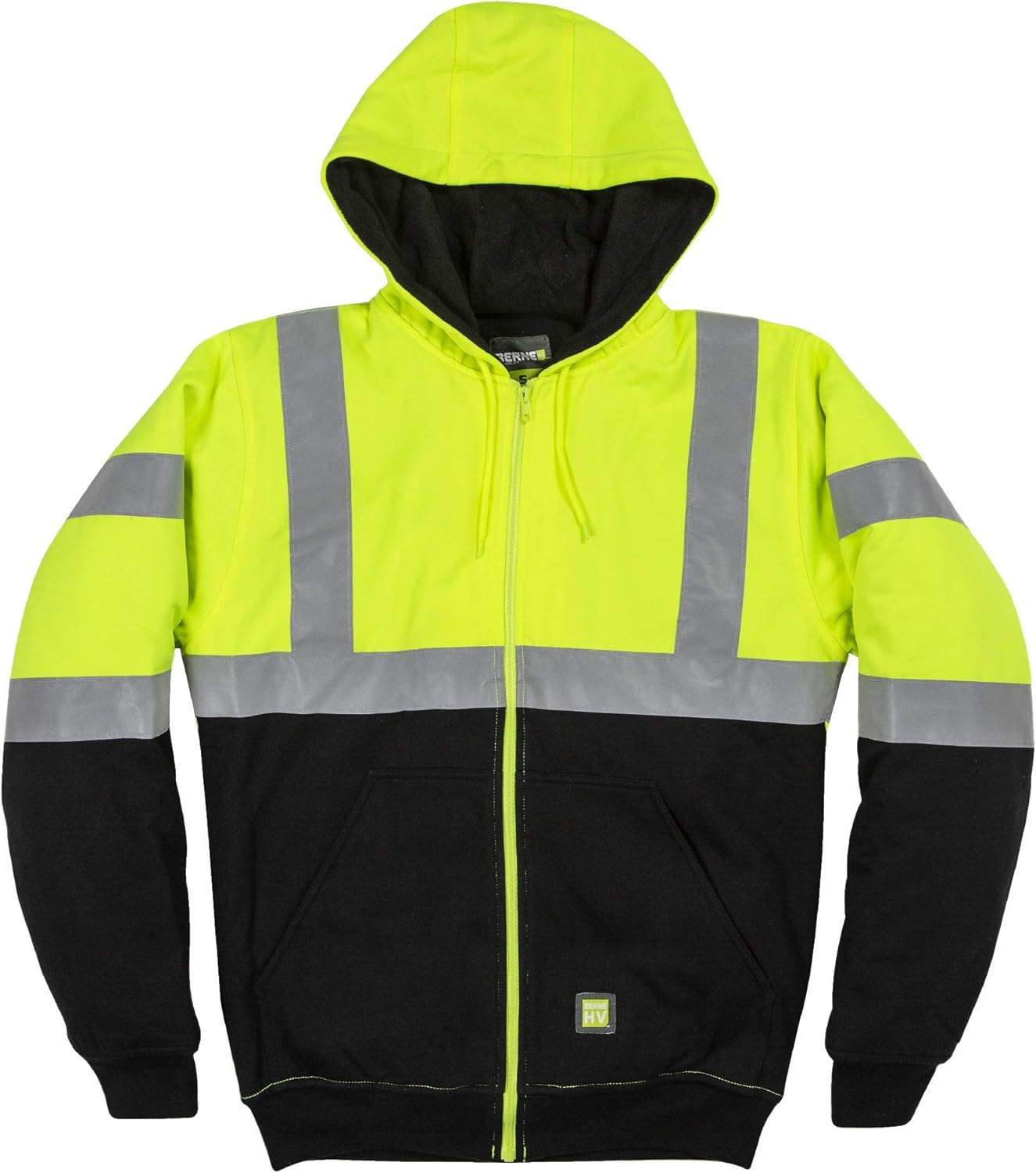 Berne Men's HiVis Class 3 Color Block Hoodie Clothing