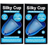 Silky Cup - Reusable Menstrual Cup For Women - Medium (Pack Of 2 Cups)