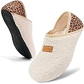 ANLUKE Slipper for Women Men Slipper Socks Fuzzy House Shoes Rubber Sole Slip On Soft-Lightweight Non Slip Indoor/Outdoor