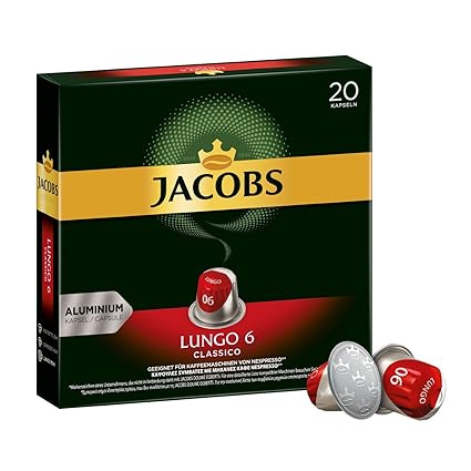 Jacobs Kaffeekapseln Lungo Classico Intensitat 6 Von 12 Nespresso Kompatible Kapseln 10 X Getranke Amazon De Lebensmittel Getranke