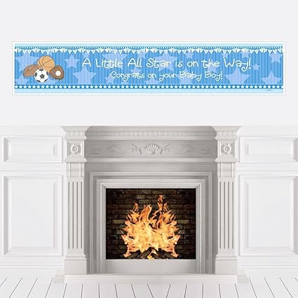 Amazon Com Big Dot Of Happiness All Star Sports Boy Baby Shower