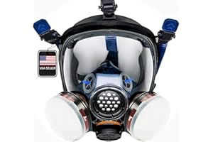 Parcil Distribution Gas Mask Survival Nuclear and Chemical Full Face Respirator - Organic Vapor & Particulate - CE Tested