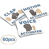 StickIt by Gagster Prank Stickers Pack of 60: Funny Stickers Hilarious Practical Jokes, Fake Voice, Motion Clap Activated Sign Tags, Gag Novelty Stickers Vending Machines Doors