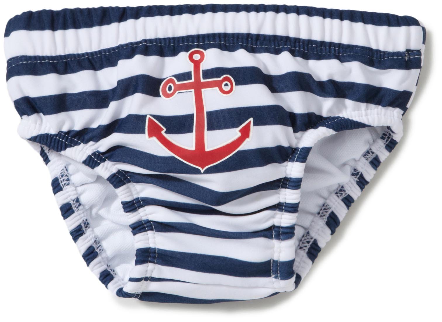 Playshoes Unisex Kid's UV Protection Diaper Pants Maritime Swimwear, White, 62/48 cm