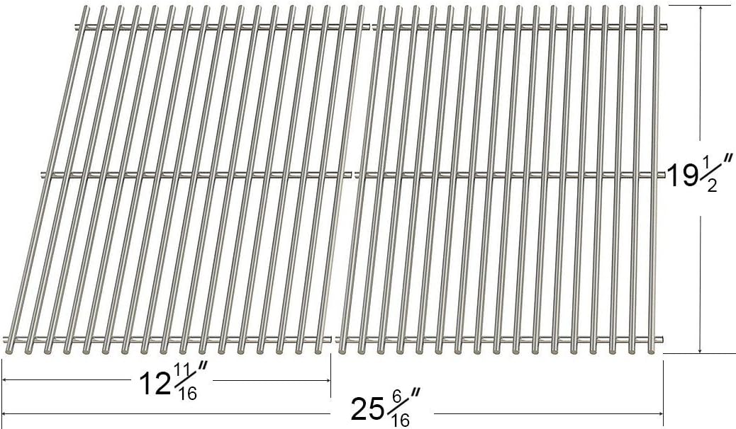 7528 Replacement Stainless Steel Cooking Grates (Sold Set of 2) for Weber Genesis 300 Series Gas Grills
