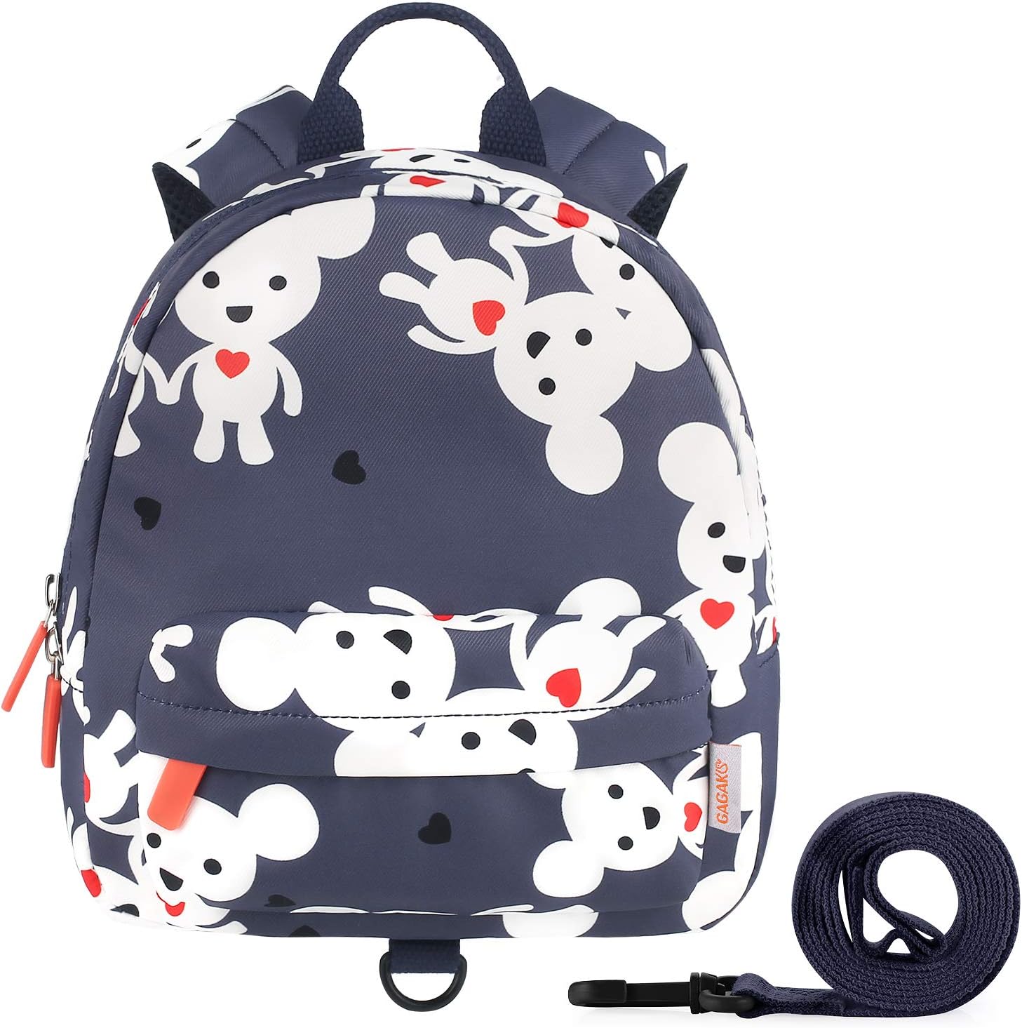 GAGAKU Preschool Backpacks for Girls Baby 2-5 Years Small Backpack with Anti-lost Safety Leash - Blue
