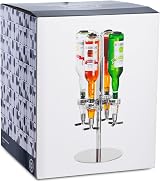 bar@drinkstuff 4 Bottle Rotary Drinks Dispenser – Chrome Base Optics view 9