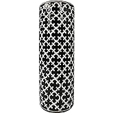 LANDCHY Porcelain Ceramic Umbrella Stand Holder Modern Style Floor Vase for Storage Canes Walking Sticks Golf Umbrella Mono-pods Tripod Bat Golf Club Gift Entryway Indoor 24" High Black&White