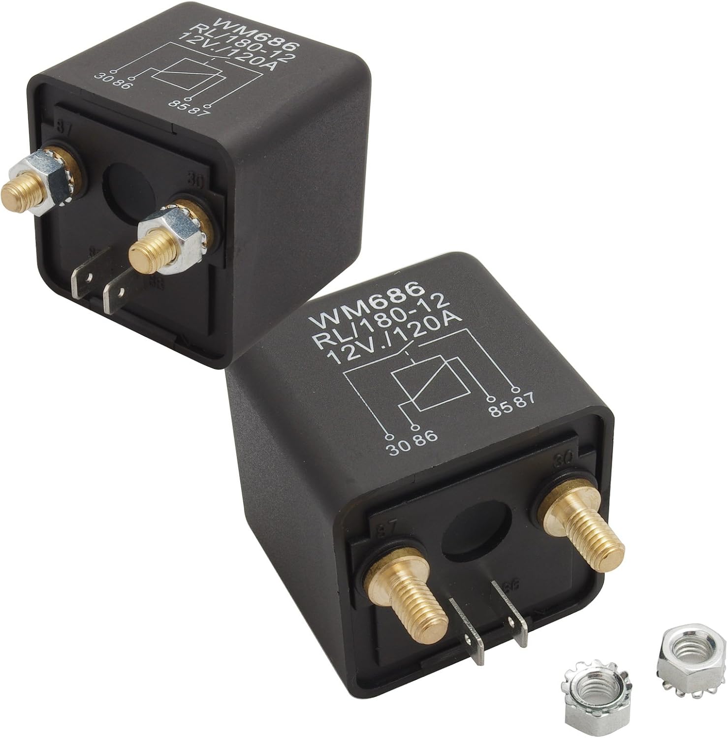 2 x RL/18012 Relais Relais de coupure 100 A 12 V voiture Relais