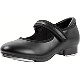 Linodes Easy Strap Tap Shoe Dance Flats for Girls and Boys (Toddler/Little Kid/Big Kid)