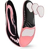 Arch Support Shoe Inserts: Plantar Fasciitis Relief for Women – Shock Absorbing Orthotic Insoles– Comfort for High Arches & Flat Feet(1 Pairs-XS-Pink)
