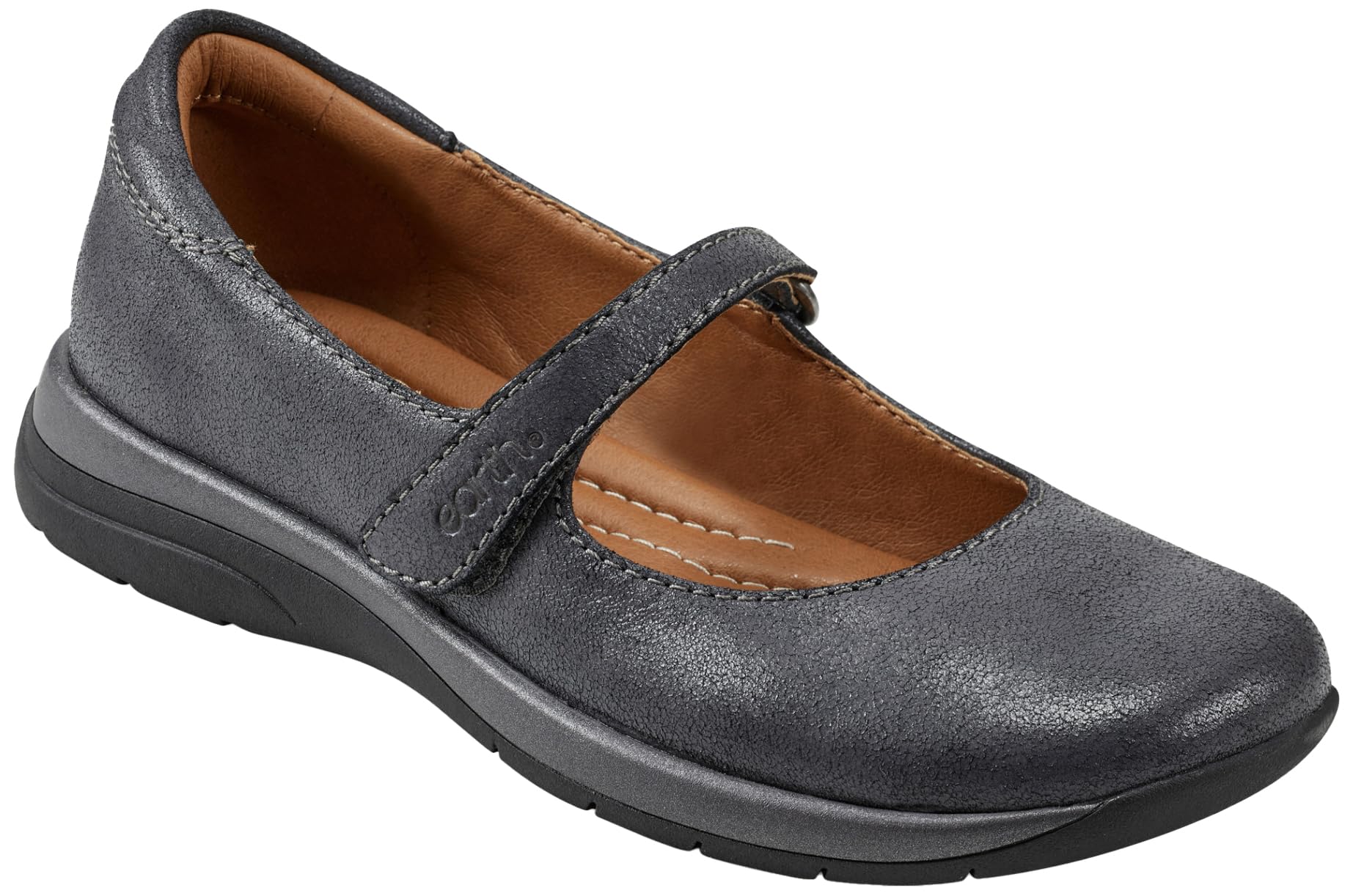 Earth® Women’s TOSE Casual Mary-Jane Flat, Pewter 060, 6 M