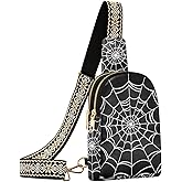 NCRJCZQL Crossbody Sling Bag for Women Leather Shoulder Chest Bag Small Fanny Pack for Hiking Travel | Leather, Shoulder, Chest Bag, for Hiking, Travel