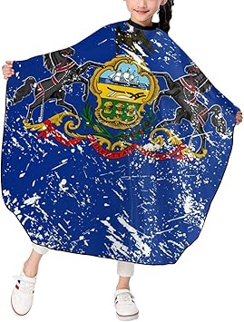 Amazon Com Nkzsux Pennsylvania State Flag Kids Haircut Barber