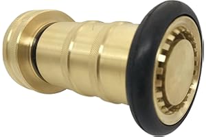 SpringSpray 1-1/2" NST/NH Fire Hose Nozzle Brass Fire Equipment Heavy Duty Industrial Fog Nozzle