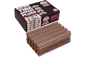 Vehiclex Flat Tire Repair Plugs - 30pcs Heavy Duty Plug and Patch Kit for Emergency Repairs