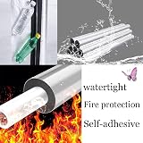 MObyat Fireproof Foam Pipe Insulation Embossed Aluminum Foil Wrap Tubing 20/30mm view 2