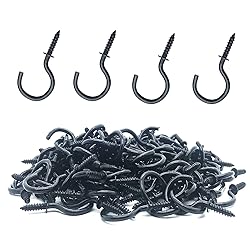 MYYZMY 120 Pcs 1 Inch Screw-in Hooks Nickel Plated