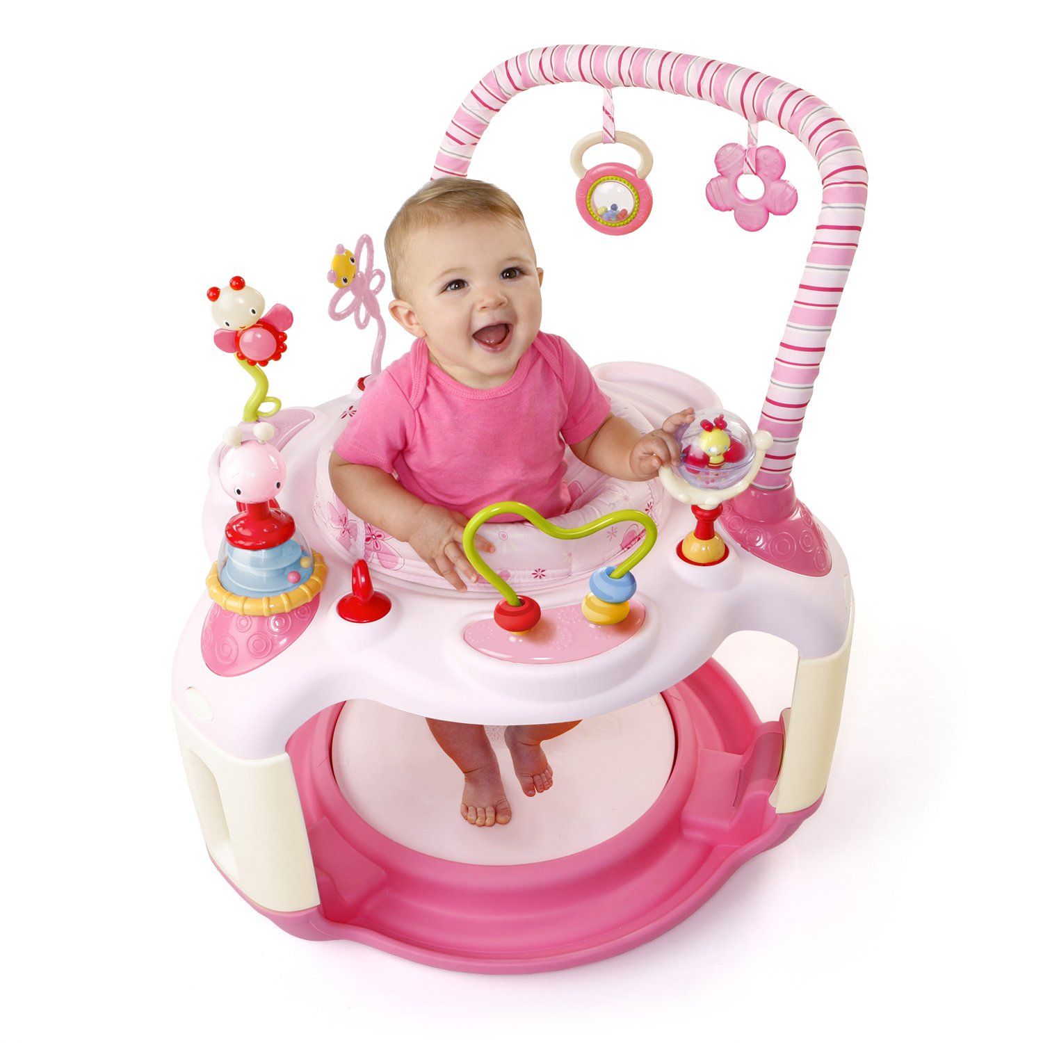 pink baby activity centre