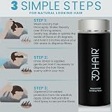 3D Hair Fibres 35g Medium Brown Keratin Protein for Thinning Hair Men Women view 3