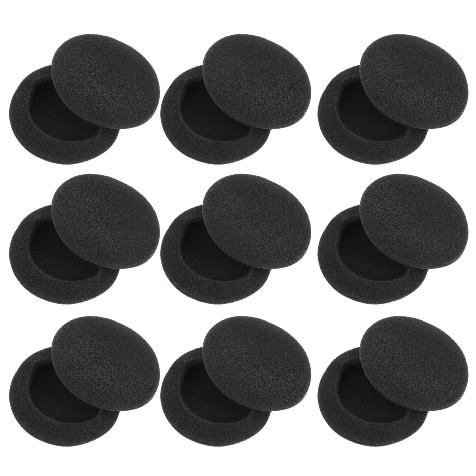 Hemobllo Replacement Foam Ear Pads 1.38 Inch 35Mm Soft Elastic Headset Ear Cushions Universal Fit Comfortable Noise Isolation 20 Pack