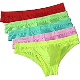 Faringoto Men's Ice Silk Transparent Panties Low Waist Briefs Breathable
