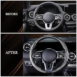 Aimato Car Steering Wheel Cover Carbon