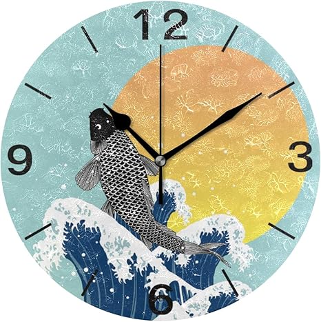 Amazon Co Jp 掛け時計 置き時計 壁掛け時計 時計 壁掛け 和風柄 鳥 連続秒針 リビング おしゃれ 北欧 部屋装飾 部屋飾り プレゼント ギフト 贈り物 ホーム キッチン