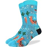 Good Luck Sock Men's Fun Llamas Socks, Big & Tall, Shoe Size 13-17