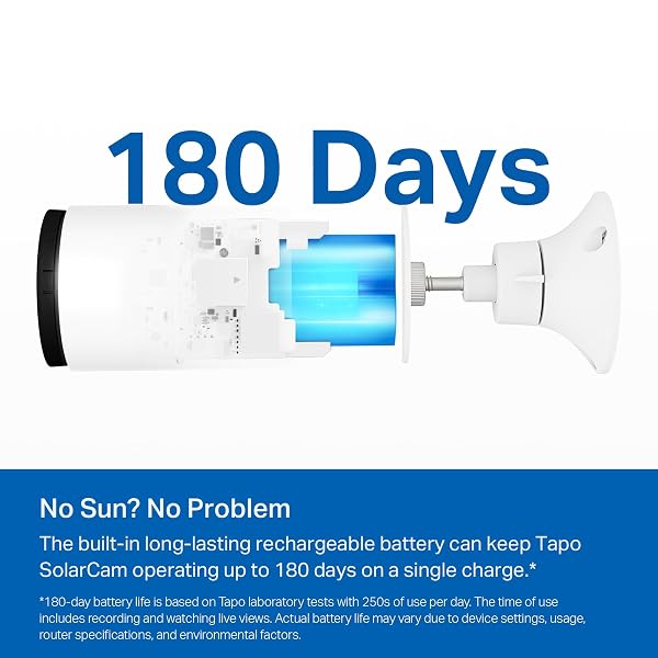 TP-LINK 𝗧𝗮𝗽𝗼 SOLARCAM C402 KIT, OUTDOOR BATTERY CAMERA W/SOLAR PANEL BASE, WIRELESS, 1080P, FREE PERSON/VEHICLE DETECTION, SD/CLOUD STORAGE, COLOR NIGHT VISION, NO HUB NEEDED, WORKS W/ALEXA