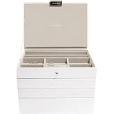 Stackers White Classic Medium Jewellery Box, Set of 4