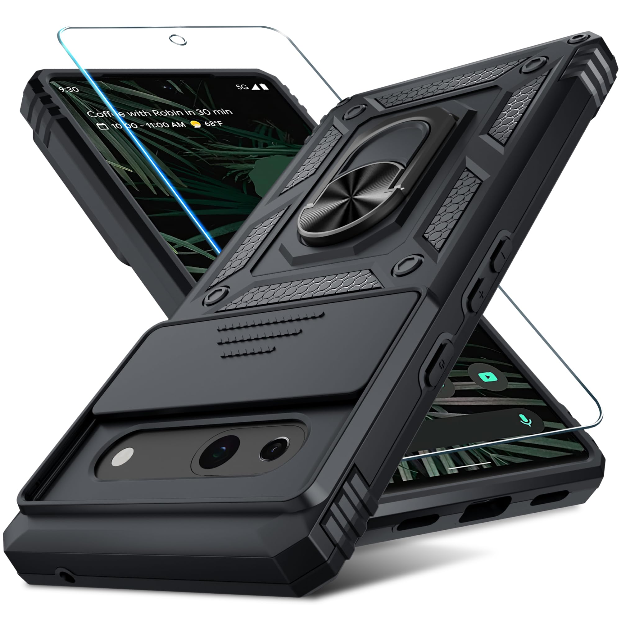Janmitta Compatible with Google Pixel 7a Case Built