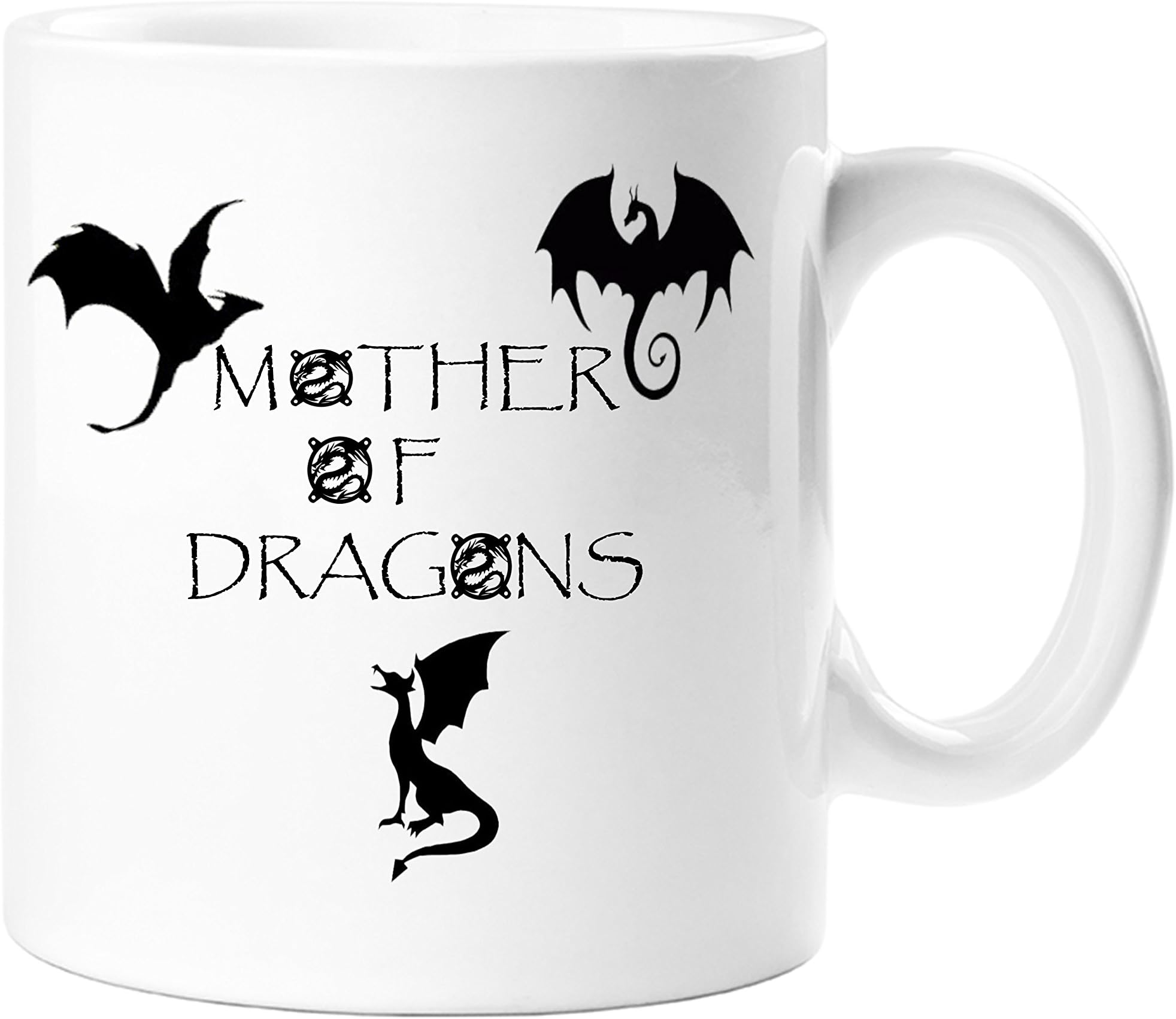Mother of Dragons - Game of Thrones Themed Daenerys Targaryen Novelty Gift Mug- 11 oz Tea/ Coffee Ceramic Mug