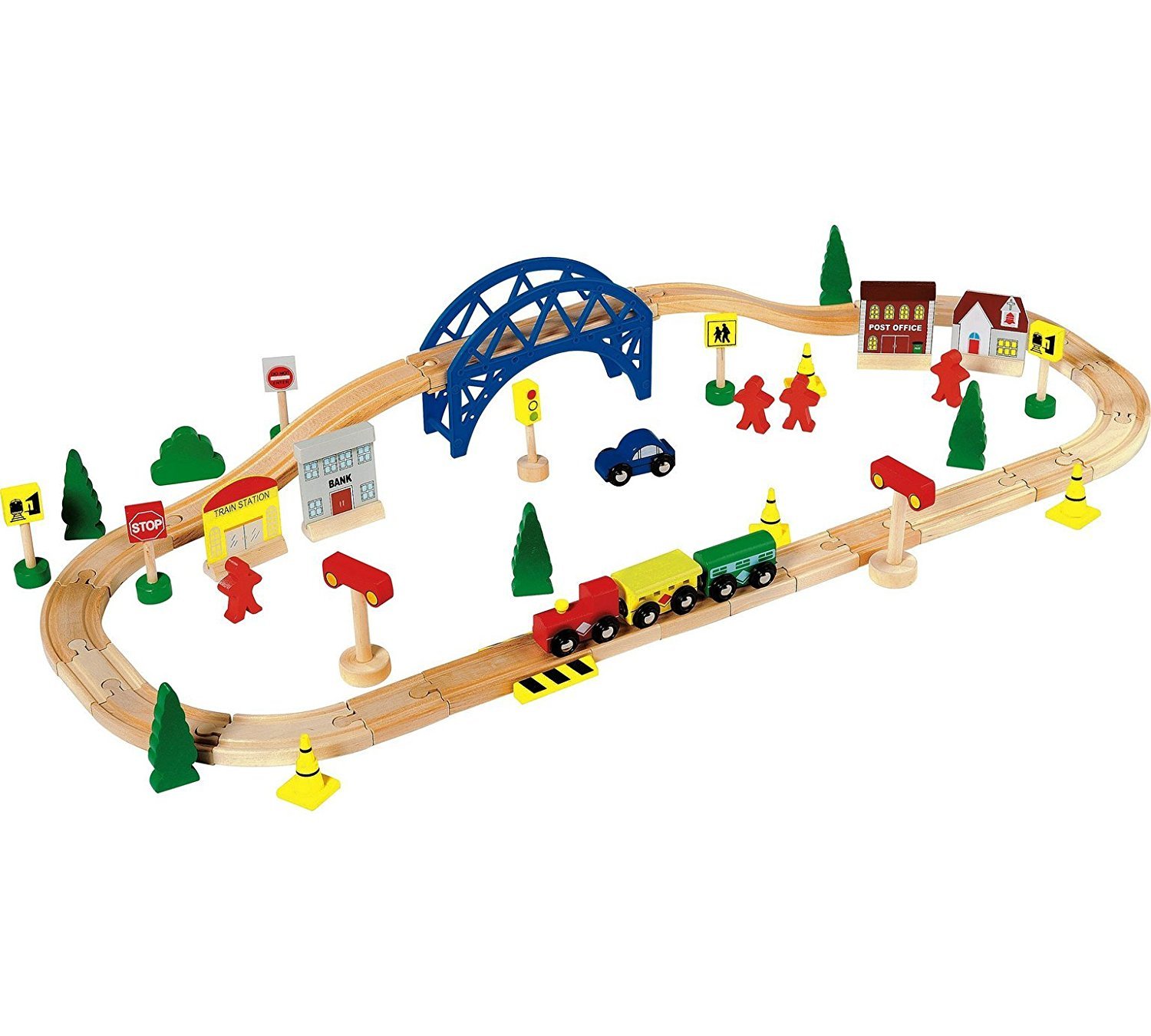 chad valley wooden train set