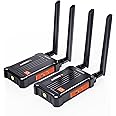 Vrriis Wireless HDMI Transmitter and Receiver, 4K HDMI Wireless Transmitter and Receiver, 490FT Los Range,0.1s Latency,Support 60Mbps 2.4/5G Transmission,Up to 1TX&4RXs