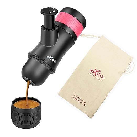 title=Macchina espresso portatile da Litchi mini macchina da caffè da viaggio 3 OZ con