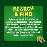 Skillmatics Search and Find Reusable Activity Mats World of Animals Preschool view 6