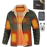 Wulcea Graphene Heated Jacket for Men 12V Fast Charge 18400mAh Large Capacity