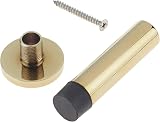 EAI Door Stop Polished Brass Projection Wall Skirting Mounted Pack of 2 view 2