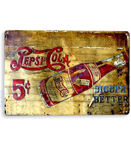 Amazon.com: Tinworld Tin Sign: Pepsi Cola Metal Decor Wall Art Amazon.com: Tinworld Tin Sign: Pepsi Cola Metal Decor Wall Art