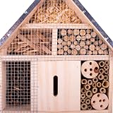 AllPetSolutions Wooden Insect Hotel with Metal Roof - 29.5x9x28cm view 3