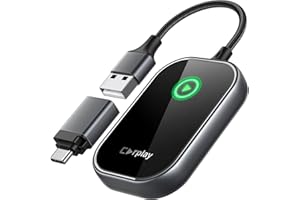 YILUTONG Wireless Carplay Adapter, Converts Wired to Wireless Carplay Dongle for Wireless Control Plug & Play Carplay Fit for Cars from 2017 & for Apple iPhone iOS 10+ Black