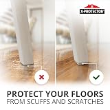 X-Protector Chair Leg Floor Protectors 20 Pcs Felt Strips Adhesive view 5