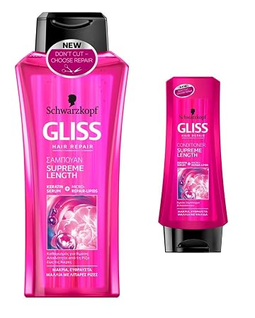 Amazon Com Schwarzkopf Gliss Supreme Length Shampoo 400ml
