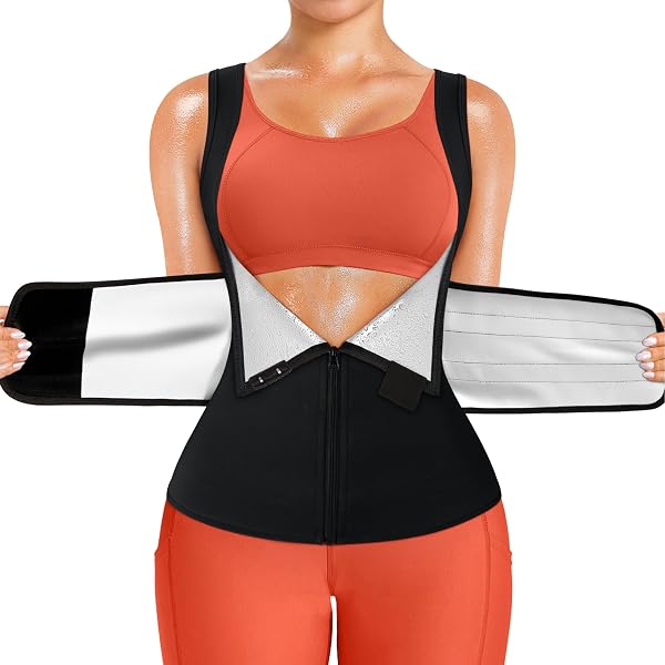 WHSPORT Sauna Donna Neoprene Fitness Corsetto Per Sudorazione - 6