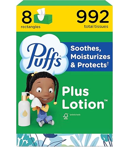 Amazon.com: Puffs 137961 Plus Lotion Facial Tissue 2-Ply 124