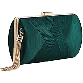 YAPAIOU Clutch Purses For Women Tassel Evening Clutch bag Cross Body & Shoulder Bag For Wedding Night out Party
