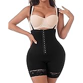 DEYUO Fajas Colombianas Shapewear for Women Tummy Control Bodysuit Postpartum Body Shaper Butt Lifting Faja Bodysuit