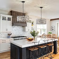 Crystal Ceiling Light Black Modern Chandelier