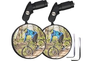 TANNOZHE Bike Mirror for Bar End,Flexible Bike Rearview Mirror Handlebar Bike Mirror Fits handlebar of hole inside within 18~